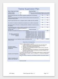 Trainer Supervision Plan Document for RTOs (thumbnail)