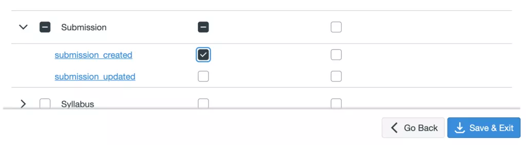 Canvas New Data Stream Options
