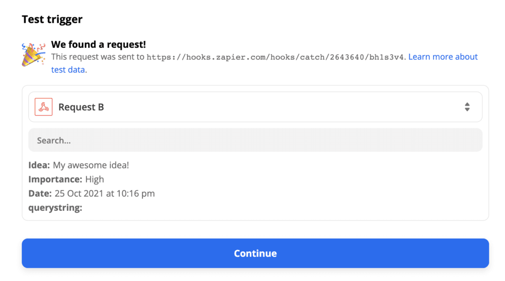 Testing your Siri Zapier Trigger