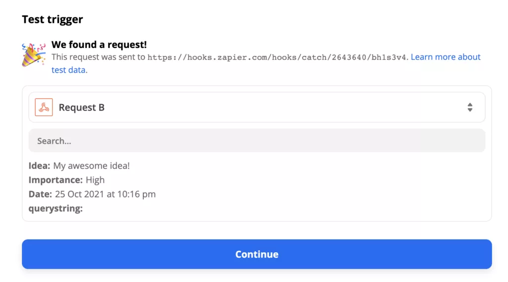 Testing your Siri Zapier Trigger