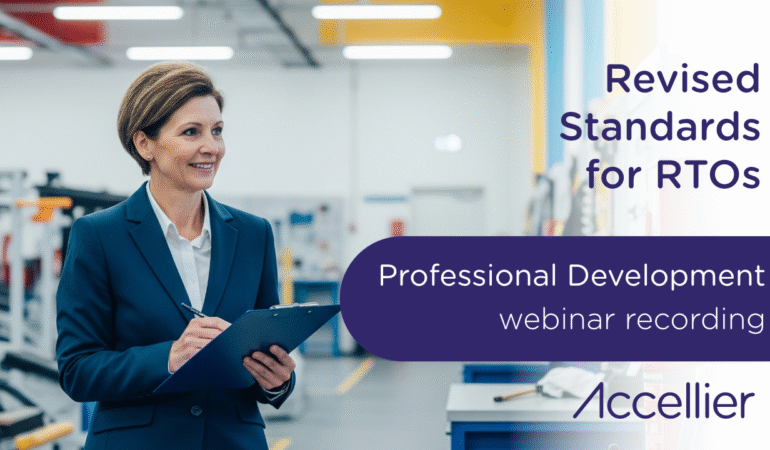 Revised Standards for RTOs Professional Development Webinar