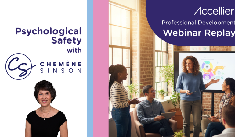 Webinar Replay Psychological Safety in Vocational Education and Training (VET) with Chemène Sinson