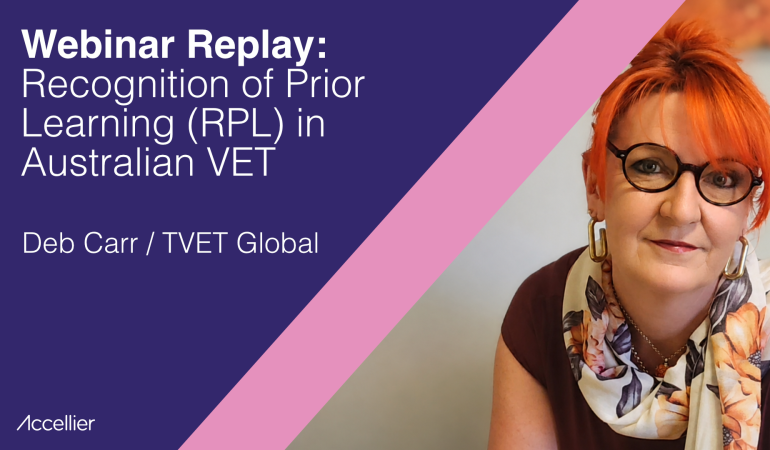 Webinar Replay: Recognition ot Prior Learning (RPL) in Australian VET RTOs